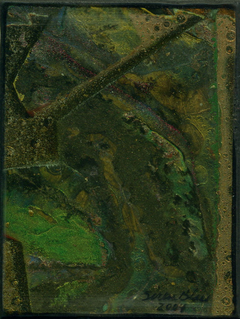 Acrylic and Lacquer on Wood Panel, 2.375in x 3.125in - 2004 